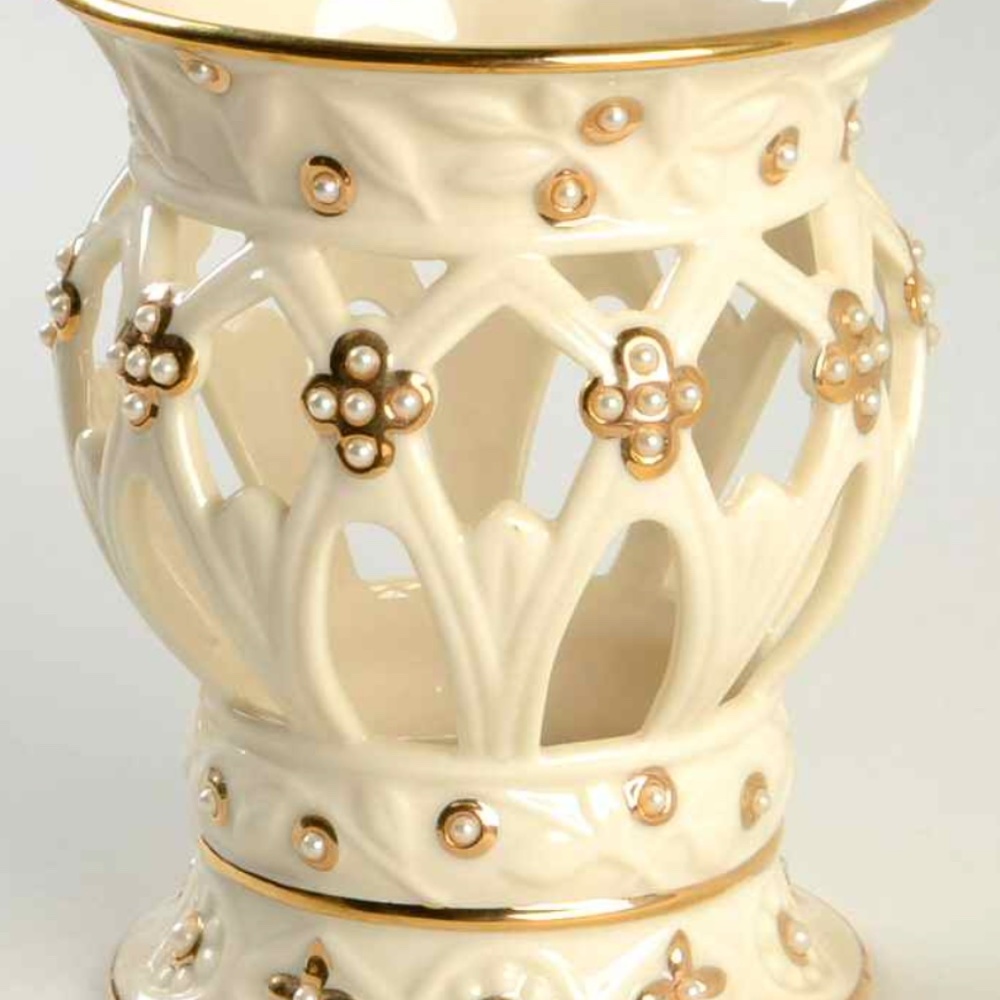 Lenox Votive Candleholder Florentine & Pearl WITH BOX